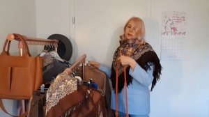 Павловопосадские платки. Как носить Павловопосадские шали. Моя коллекция. Часть 3.