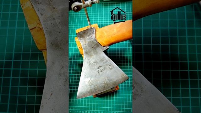 Заточка топора на точилке ножей Ruixin Pro