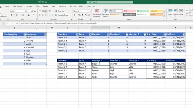 XLOOKUP or VLOOKUP & Dynamic Arrays to Deliver Table of Lookup Values! –- Excel Magic Trick 1611 смотреть онлайн