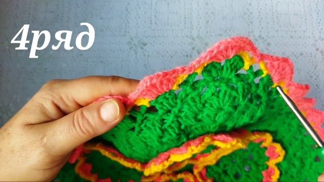 ?Сидушка крючком из Кавказской пряжи. Вязание крючком для дома?