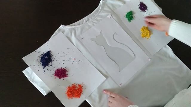 "Разноцветная кошка - аппликация на футболке" - мастер-класс Юлии Галкиной. 16.04.2020. смотреть онлайн