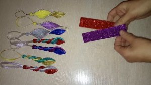 Игрушки на елку из фоамирана//мастер класс сосульки