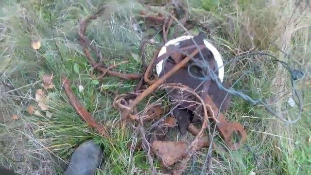 На мотоблоке за металлоломом.Металлокоп в старой деревне.