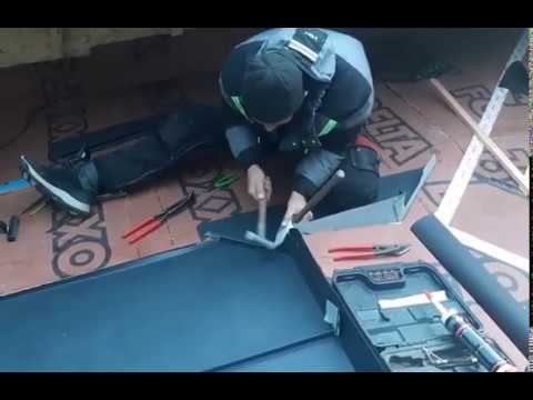 Двойной стоячий фальц. Standing seam mechanical double lock.