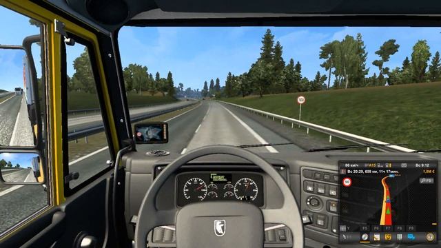 ЕТС 2 - ПЕРВЫЙ РЕЙС В 2023 ГОДУ! В КОНВОЕ С ДРУГОМ смотреть онлайн