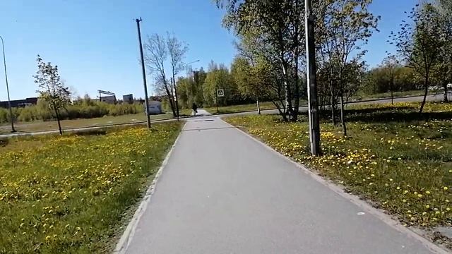 Пеший путь от 4 секции дома 13 ЖК Ручьи до ЖД станции