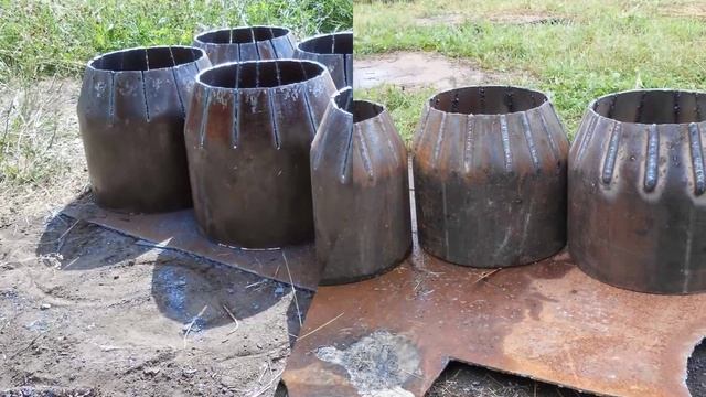 Изготовление стального перехода большого диаметра