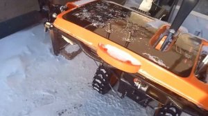 первый запуск и первая работа снегоуборщика Патриот PS911E