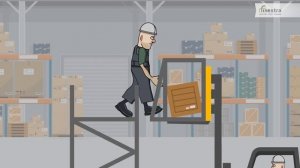 Техника безопасности на складе 6 ч. - Не наступать и не ходить по корзине погрузчика!