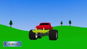 Марио супер монстр-трак, огненный и 3D монстр-траки.  Мультики про машинки