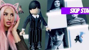 СТАЛА Уэнсдэй и прошла ПАРКУР СЕМЕЙКИ АДАМС | Wednesday ROBLOX OBBY!