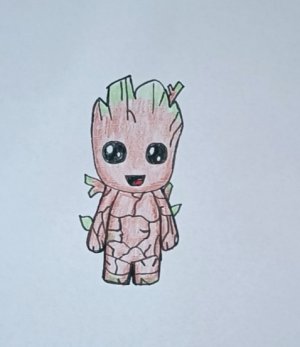 Рисование Грута для детей