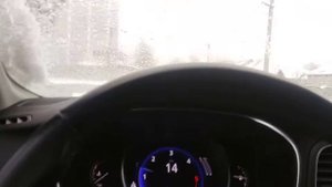 Рено Меган 4, холодный пуск, езда по сугробам