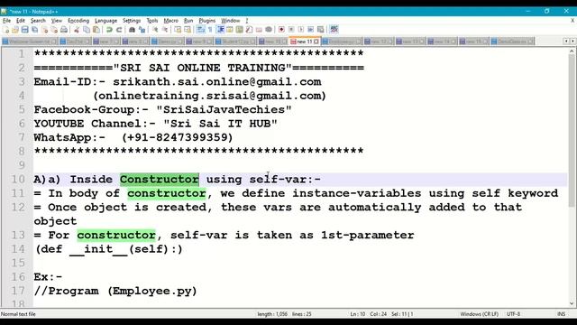 #2 Instance Variables in Python class || Types of Variables in Python class || __init__() || self