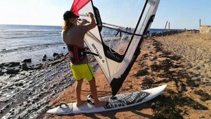 Перехват паруса углом вперёд/ Лайтвинд фристайл