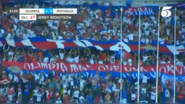 Gol de Jerry bengtson olimpia vs motagua 2-0