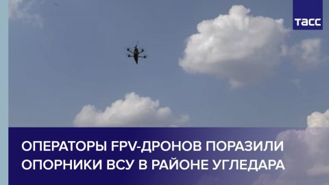 Операторы FPV-дронов поразили опорники ВСУ в районе Угледара