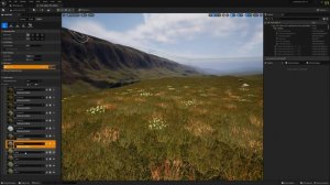 225 Square km Grassland - Overview - UE5