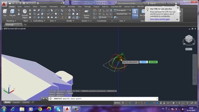 AutoCAD 2015 3D/ORIYANE:Socle смотреть онлайн