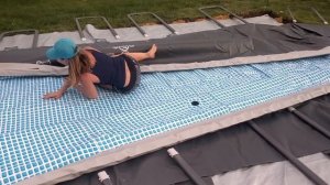 Сборка БОЛЬШОГО каркасного БАССЕЙНА INTEX (32 тонны воды)