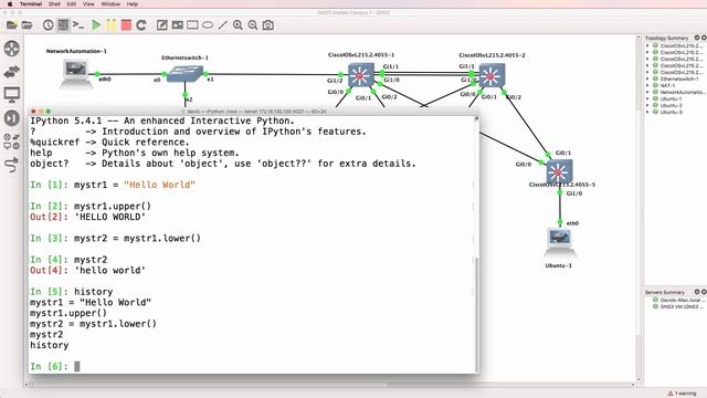 IPython: Powerful Interactive Python Shell - Easy Command Line For Network Engineers.
