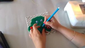 Шьем развивающий кубик из фетра и ткани. Грань 6.