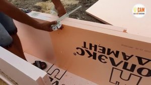 Простой фундамент своими руками. Делаем в несъемной опалубке из ЭППС Пеноплэкс.mp4