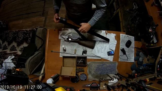 Чистка и смазка гладкоствольного ружья 12 калибра смотреть онлайн