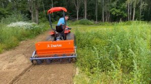 Стоунбурьер устройство для подготовки любой целины. Посев газона с одного прохода!