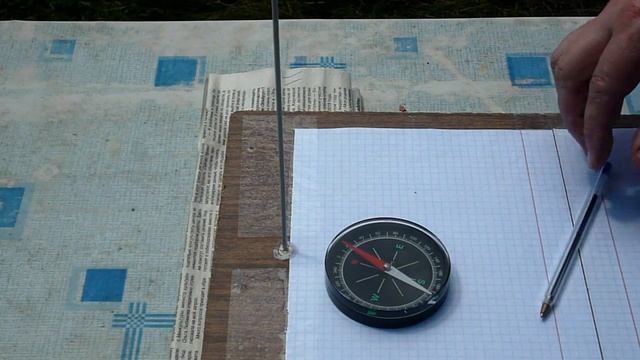 Определяю магнитное склонение