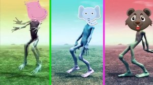 Green alien dance with song/El chombo Dame tu cosita song/Dame tu cosita song funny alien dance