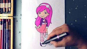 Раскраска для девочек Шарлотта Земляничка и ее друзья  Раскраска Малинка  Мои раскраски