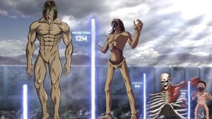 Eren's titans - Size comparison (Attack On Titan)