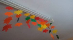 Осенние гирлянды из картонных листиков. Детская е поделки, просто и красиво