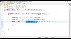 Reverse word order in a String using java || core java || Java concepts by Jay tutorial || Strings