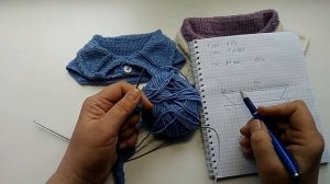 Воротник спицами .Как связать воротник к кофте..KNIT COLLAR WITH KNITTING NEEDLES.