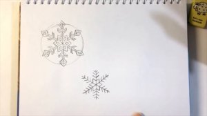 Как нарисовать снежинку