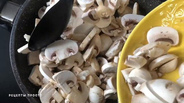 Шампиньоны жареные | Как пожарить шампиньоны | шампиньоны на сковороде Рецепты просто