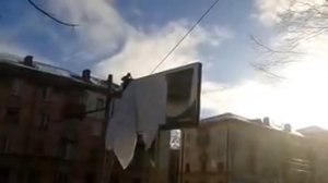 Установка рекламы на щит