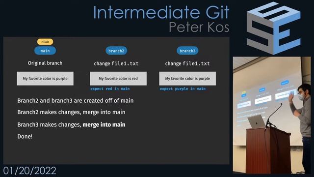 Intermediate Git Talk w/ Peter Kos : SSE RIT LIVE смотреть онлайн
