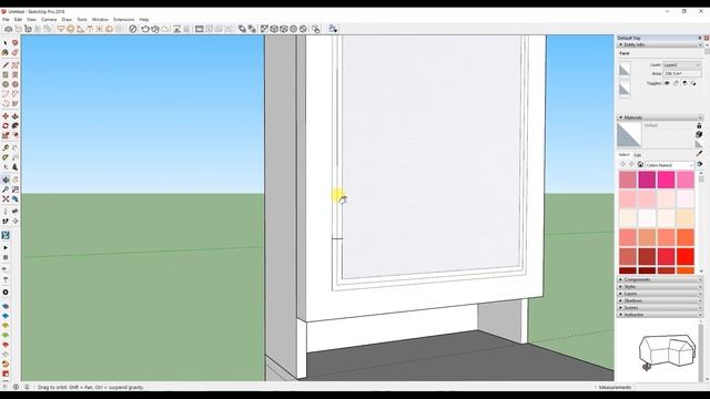 How to make Dressing table in Sketchup #1 смотреть онлайн