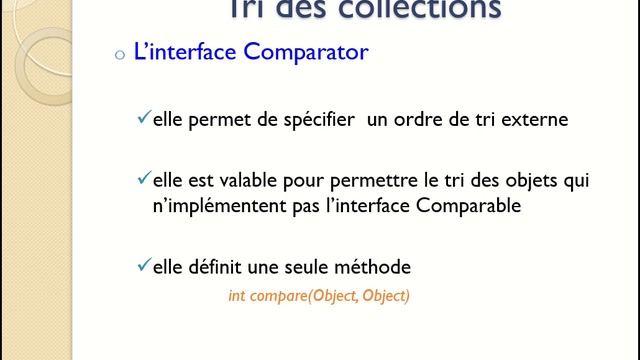 Tri des Collections - L'interface Comparable - l'interface Comparator смотреть онлайн