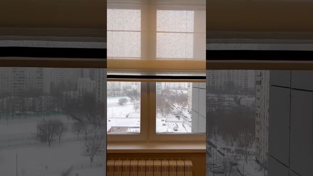 Римская штора из хлопкового тюля