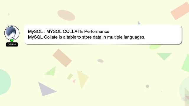 MySQL : MYSQL COLLATE Performance