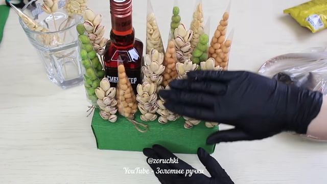 Мужской букет КОНВЕРТ / Подарок мужчине на 23 февраля своими руками