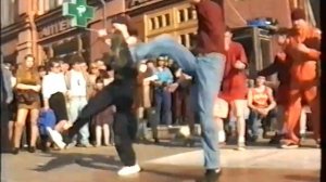 street breakdance, Moscow, Arbat street, 1995