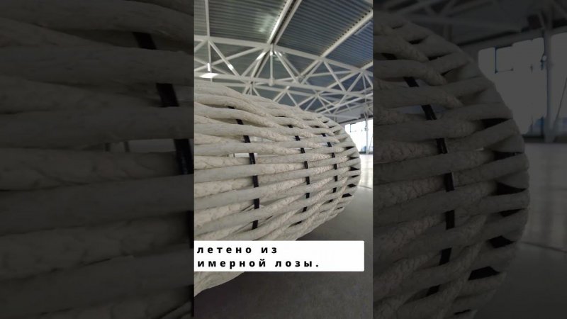 Шезлонг из полимерной лозы