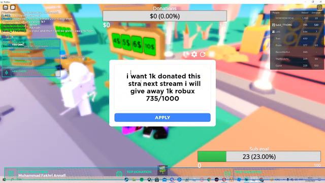 donating 100s of robux in pls donate(LIVE) (OUT OF ROBUX)