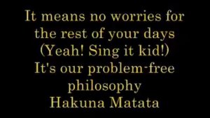 Hakuna Matata lyrics