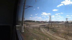 Заезжаем в Агадырь (Ағадыр) на поезде до вокзала летом 2021 года